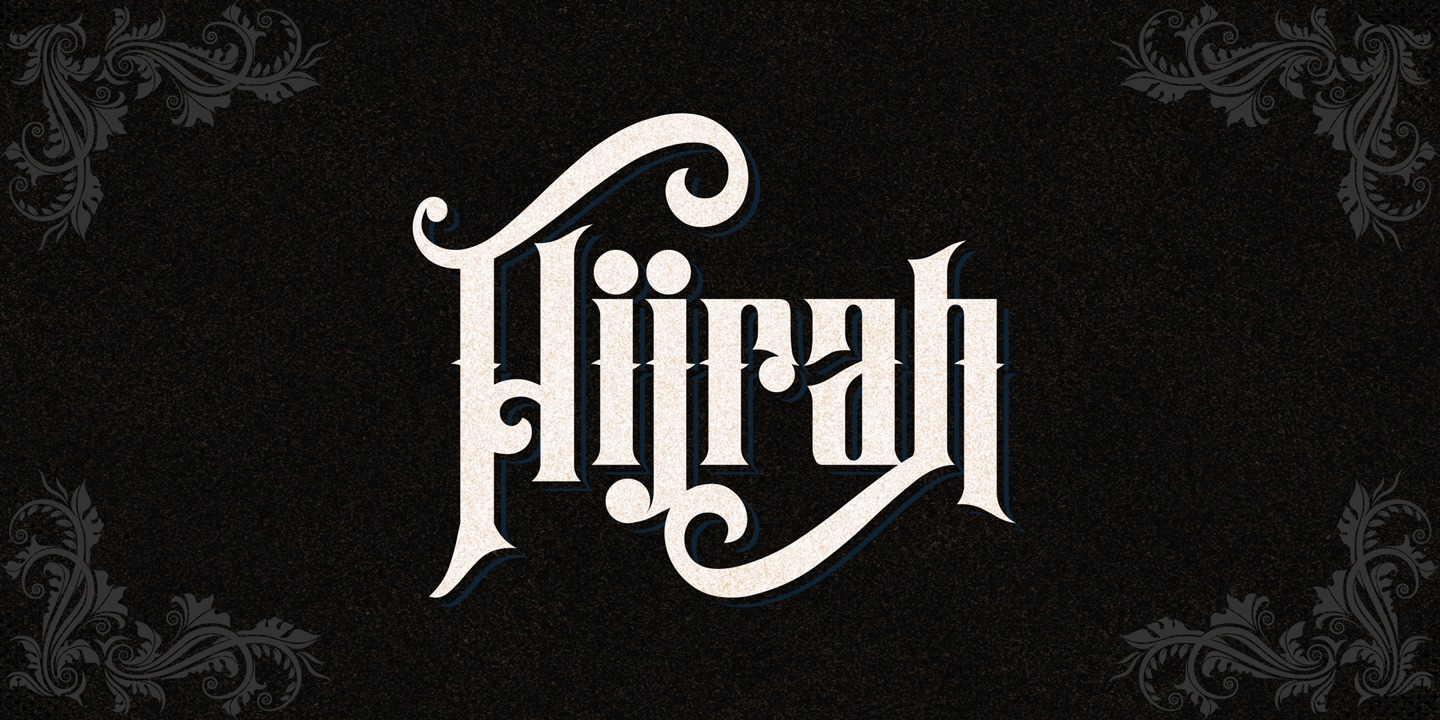Przykładowa czcionka Hijrah #1